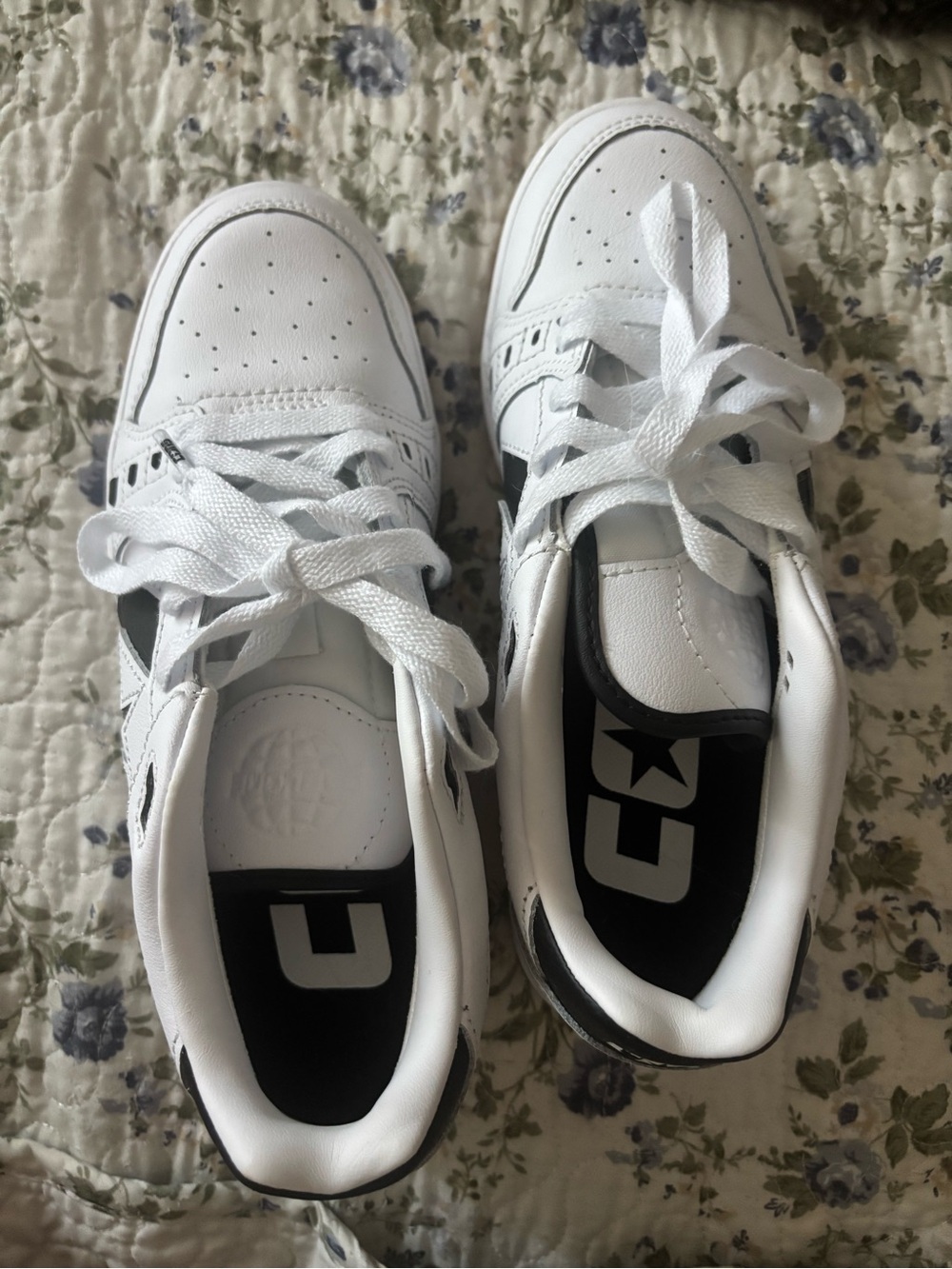 Converse White and Black Low-Top Sneakers
